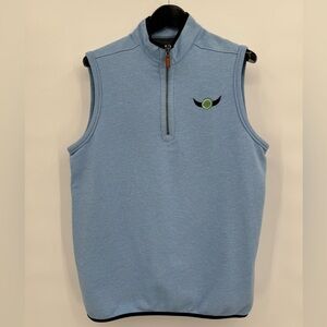 Bermuda‎ Sands Quarter Zip Pullover size L Light Blue Golf Casual Jacket EUC